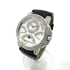 HARRY WINSTON MCRA44W Ocean Chrono Triple Retrograde Automatic Watch, 18K White Gold, Men's — Good