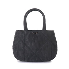 Christian Dior Trotter Mini Handbag, Nylon Leather, Black with Silver Hardware — Like New