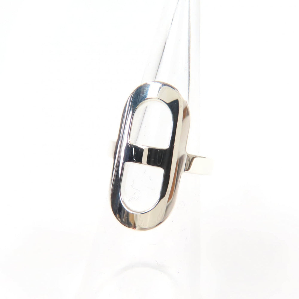 HERMES 2021 Ever Chaine d'Ancre PM Ring, AG925 Silver, Size 46, with Box, Made in France, Weight 5.24g, Women's — Like New