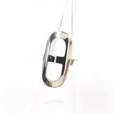 HERMES 2021 Ever Chaine d'Ancre PM Ring, AG925 Silver, Size 46, with Box, Made in France, Weight 5.24g, Women's — Like New