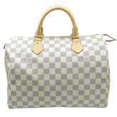 LOUIS VUITTON Damier Azur Speedy 30 M41533 SP3057 Handbag PVC Mini Boston Women's Men's — Like New