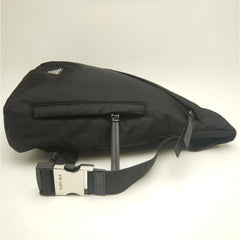 PRADA 2VZ092 Body Bag Re-Nylon NERO Men's 254107 — Like New