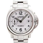 Officine Panerai Luminor Marina PAM00049 White Dial Men's Watch — Good