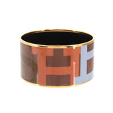 Hermes HERMES Email TGM Bangle Bracelet Brown Gold — New - Store Return