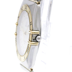 OMEGA Constellation GMT 18K Gold Steel Quartz Mens Watch 396.1060 Polished — Very Good