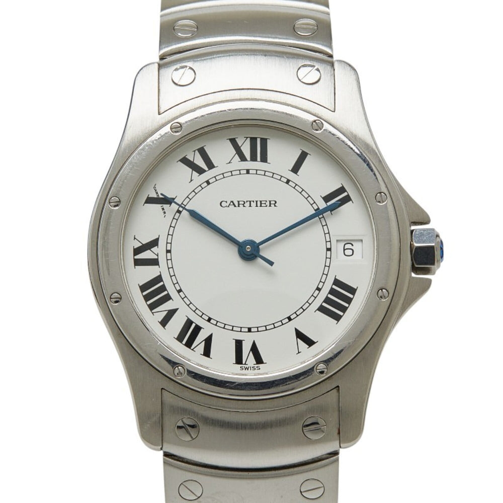 Cartier Santos Ronde LM W20026K1 Automatic (with manual winding) White Dial Stainless Steel Men's Watch CARTIER — Good