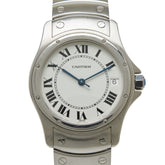Cartier Santos Ronde LM W20026K1 Automatic (with manual winding) White Dial Stainless Steel Men's Watch CARTIER — Good