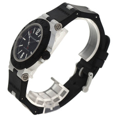 BVLGARI BB40AT Alum Date Watch Rubber Men's — Good