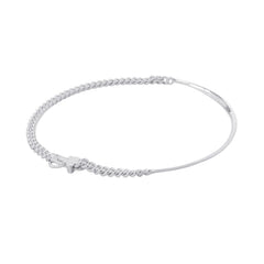 Hermes Necklace Boucles Sellier Inflexible SV925 Silver Size PM 44 HERMES — Like New