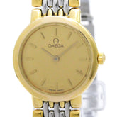 OMEGA De Ville Quartz Gold Plated Quartz Ladies Watch 795.0897 — Good