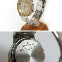 Bvlgari 18K Yellow Gold x Stainless Steel Combination BB33SG Men's Watch — Very Good