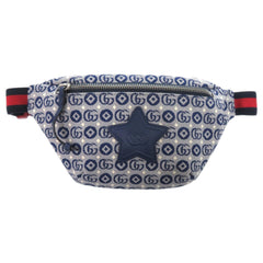 Like new Gucci children's star waist pouch 502095, canvas and leather, blue, 1584 GUCCI — Like New