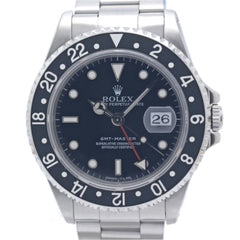 ROLEX GMT-Master II Single Buckle 16700 All Tritium Men's Watch SS 40372 — Very Good