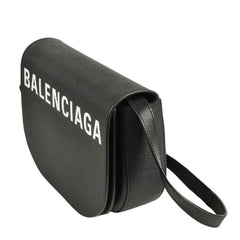 BALENCIAGA Ville Day Shoulder Bag Leather 542207 Black — Like New