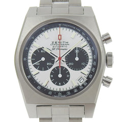 Zenith Chronomaster Revival El Primero Watch 50th Anniversary Limited Edition Model 03.A384.400 Stainless Steel Automatic Chronograph White Dial Men's — Very Good