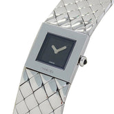 Chanel CHANEL Women's Watch, Brand Name, Matelassé, Quartz, Stainless Steel (SS), H0009, Silver, Black — Good