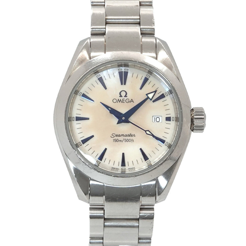 Omega Seamaster Aqua Terra 2577 70 Women's Watch, Date Display, White Shell, Quartz Watch — Very Good