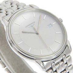 Longines Grand Classic L4.677.4 Stainless Steel Quartz Analog Watch with Gray Dial - Ladies — Good