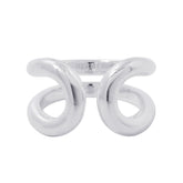 Hermes Lima PM ring, SV925 silver, ring size 52. HERMES — Like New