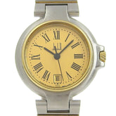 Dunhill Millennium Watch Stainless Steel x Gold Plated Swiss Made Silver/Gold Quartz Analog Display Dial Women's — Good