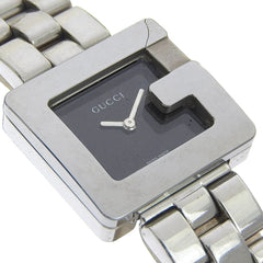 Gucci 3600L Stainless Steel Quartz Analog Watch, Black Dial, Women's — Good