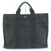 HERMES Hermes Herline MM Sellier Hardware Canvas Tote Bag Handbag Gray Made in France Women's — Like New