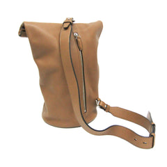 Salvatore Ferragamo Gancini Sling Bag GG-241141 Women's Leather Shoulder Bag Brown — Like New