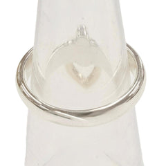 HERMES Heart Knock Ring, 925/750 Combination, Silver/Gold, Size 49, Weight 4.8g, Women's — Like New