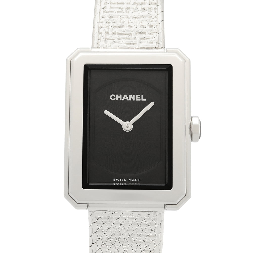 Chanel Boyfriend Tweed Watch, Stainless Steel, Women's, Black, H4876 — Very Good