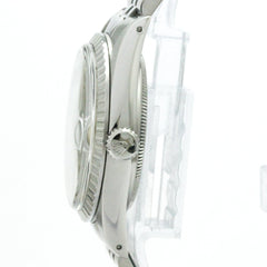 ROLEX Datejust 18K White Gold Steel Automatic Mens Watch 16030 Polished — Very Good