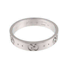 Gucci Icon Ring #17, 18K WG (White Gold 750) — Like New