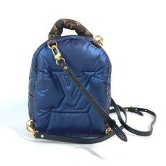 LOUIS VUITTON M21060 Monogram Palm Springs Backpack MINI Rucksack Nylon Canvas Women's Navy MO-240630-15 — Like New