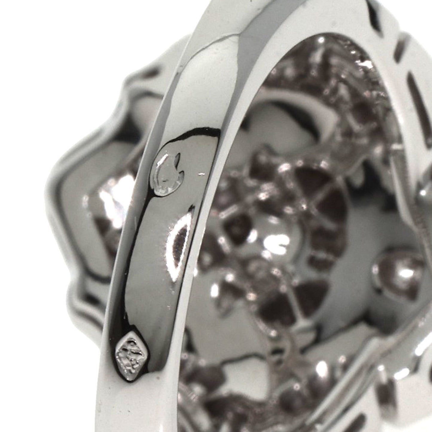 CHANEL Sur Signe du Lion Diamond Ring in 18K White Gold for Women