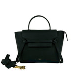 CELINE Belt Bag Micro Leather 2-way Shoulder Handbag Black 40373 — Like New