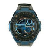 CASIO Casio Watch G-SHOCK G-STEEL G-Shock G-Steel GST-200CP-2AJF Black & Blue Dial Resin Stainless Steel Men's Digital Quartz — Good