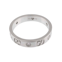 Gucci Icon #17 Ring with Diamonds, 18K White Gold (750) — Like New