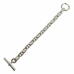 HERMES Chaine d'Ancre MM AG925 Bracelet, 14 links, Silver, Made in France, 2025 model, with case, Weight: 50.8g, Women's — Like New