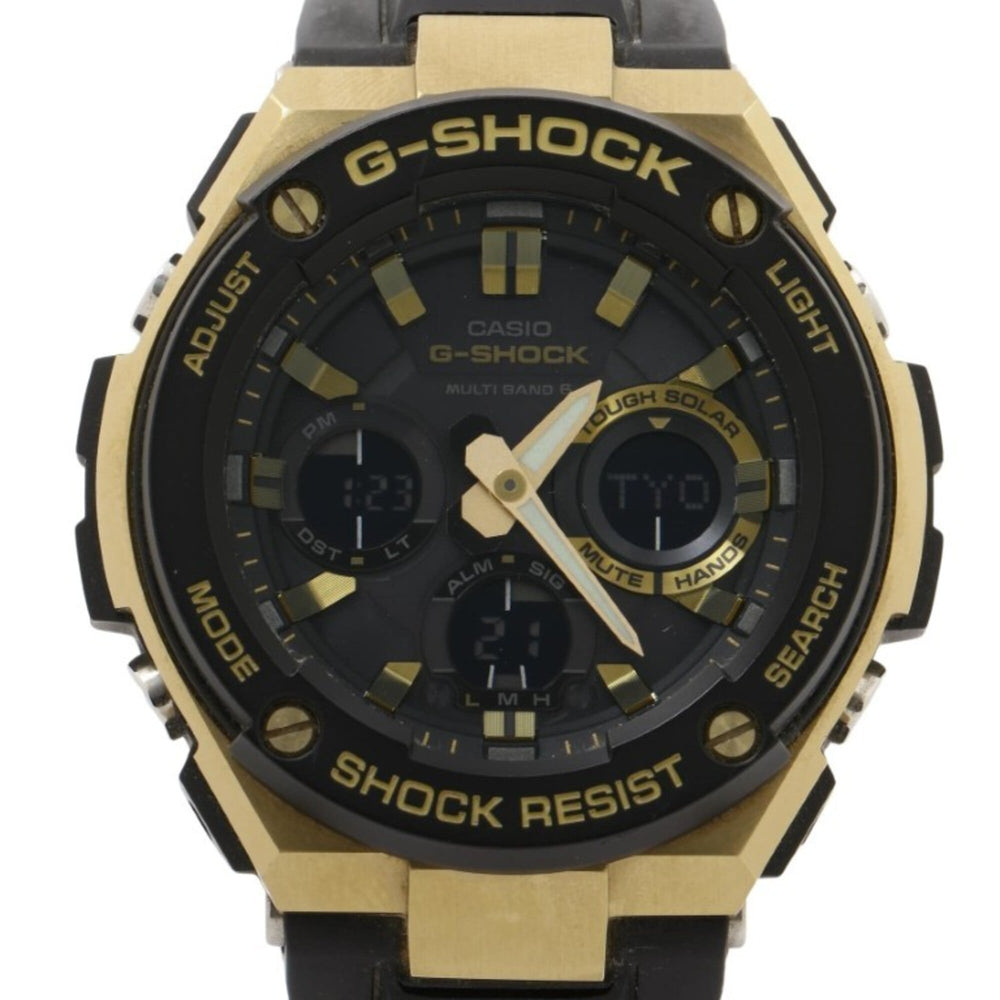 CASIO G-SHOCK G-STEEL GST-W100 Series GST-W100G Black Resin/Stainless Steel Men's Watch — Very Good
