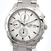 SEIKO Watch SND367PC Quartz White Men's/Boys' — New - Store Return