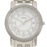 Hermès Carrick Women's Stainless Steel Quartz Watch with Analog Display and White Dial — Good