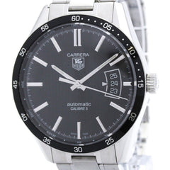TAG HEUER Carrera Calibre 5 Steel Automatic Mens Watch WV211M Polished — Very Good