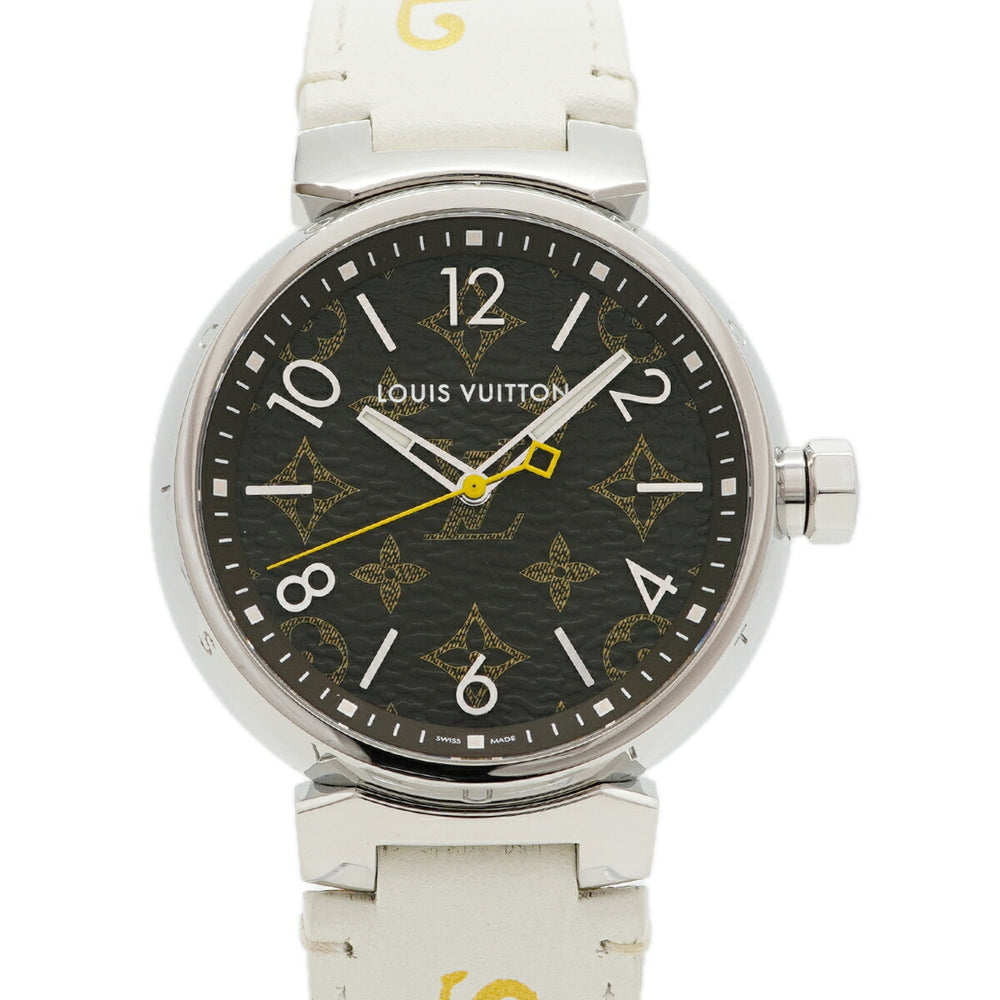 Louis Vuitton Tambour Monogram QA072Z Brown Dial Men's Watch — Very Good