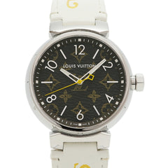 Louis Vuitton Tambour Monogram QA072Z Brown Dial Men's Watch — Very Good