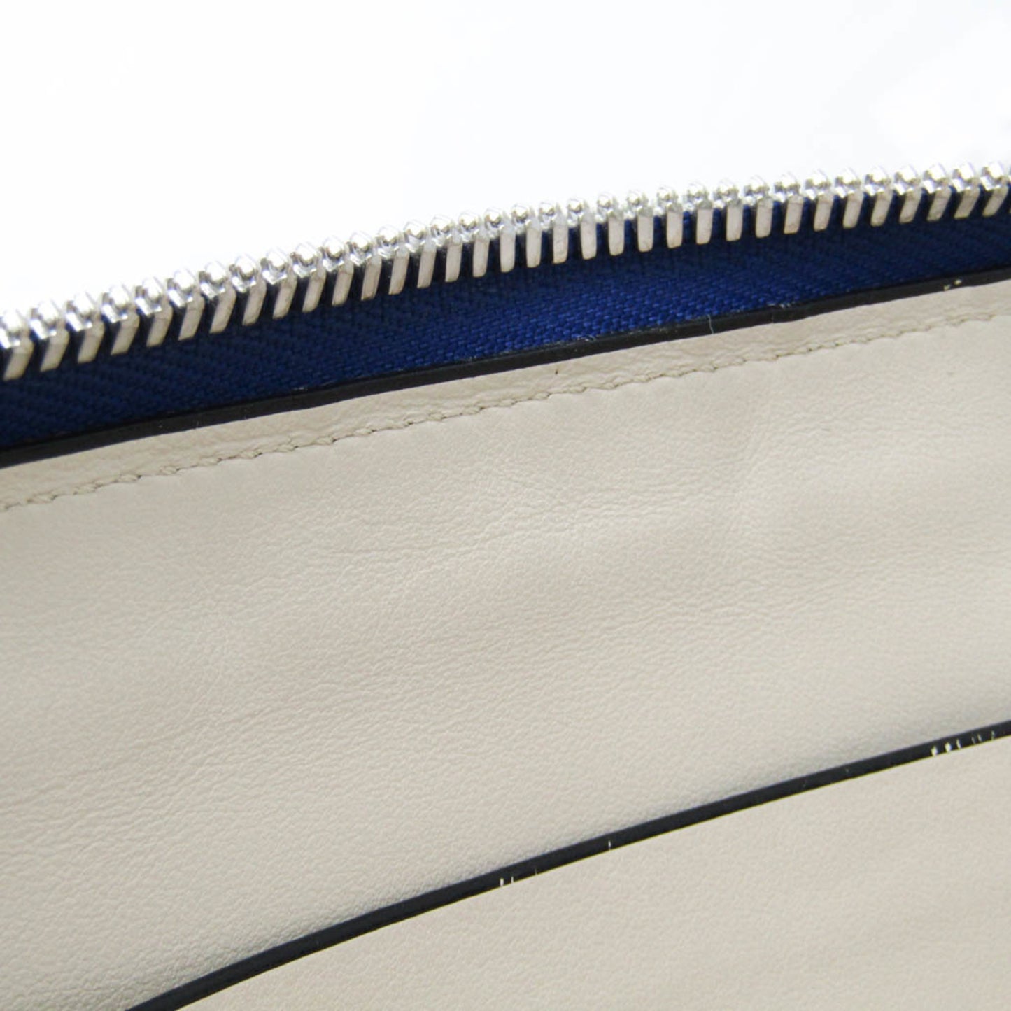 Valextra Organizer Travel Pouch Men's Leather Clutch Bag Royal Blue