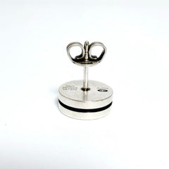 Louis Vuitton Men's Stud Earrings LV Tailor Silver — Like New