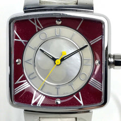 Louis Vuitton Q221J Quartz Wristwatch Silver Wine red Based — Good