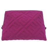 Like new Fendi Beauty Pouch with FF logo and Zucca pattern, 8N0171, Polyamide, Purple, 0677, FENDI — Like New