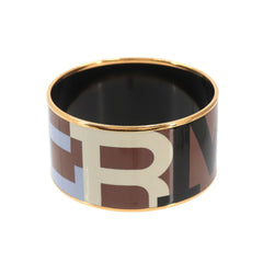 Hermes HERMES Email TGM Bangle Bracelet Brown Gold — New - Store Return