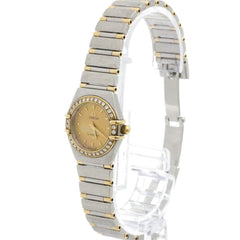 OMEGA Constellation Diamond 18K Gold Steel Watch 1367.10 Polished — Very Good