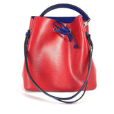 LOUIS VUITTON M54365 Epi NeoNoe Two-Tone Bucket Bag, 2-Way Handbag/Shoulder Leather, Women's, Coquelicot Red — Like New
